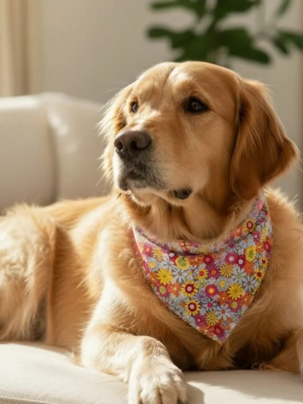 Set of 2 Pet Floral Bandanas